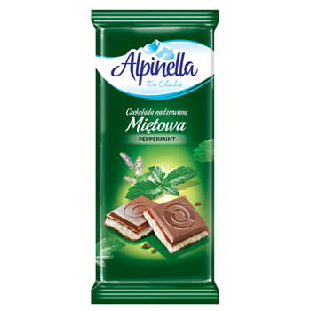 Alpinella CZEKOLADA NADZIEWANA MIĘTOWA 100G Zakupy dla domu i biura! 43216472