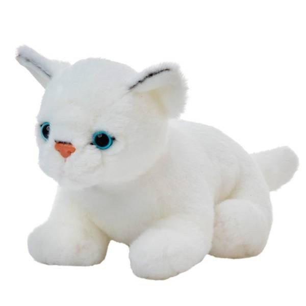Maskotka Kot biały 30 cm Beppe