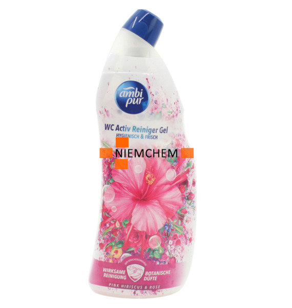 Фото - Засіб для ванн і туалету Ambi Pur WC Activ Reiniger Gel Pink Hibiscus & Rose 750ml  (żel do wc)