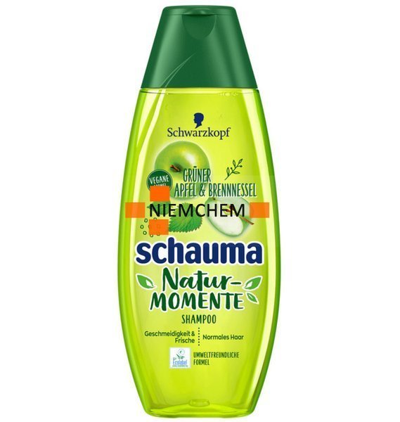 Schauma Nature Moments zielone jabłko i brennessel szampon, 5er Pack (5 X 400 ML) S46G1