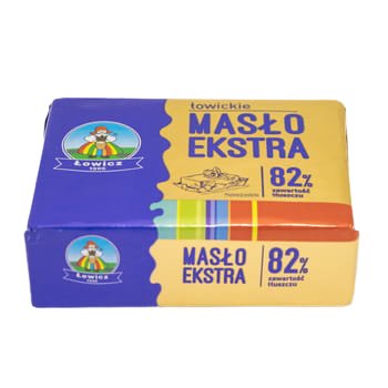 Łowicz - Masło ekstra, zawartość tłuszczu 82%