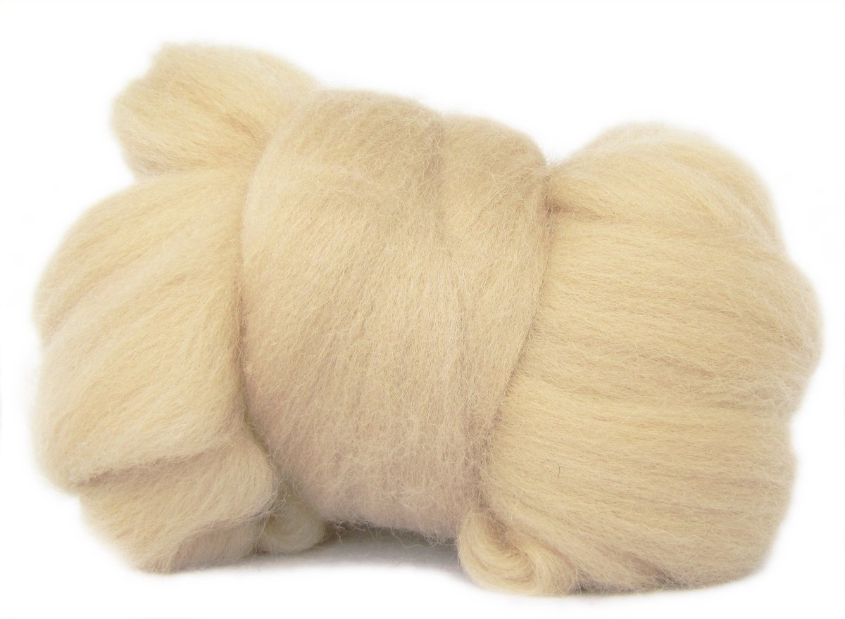 Wełna, Czesanka Polska, 10G- Naturalna, Krem