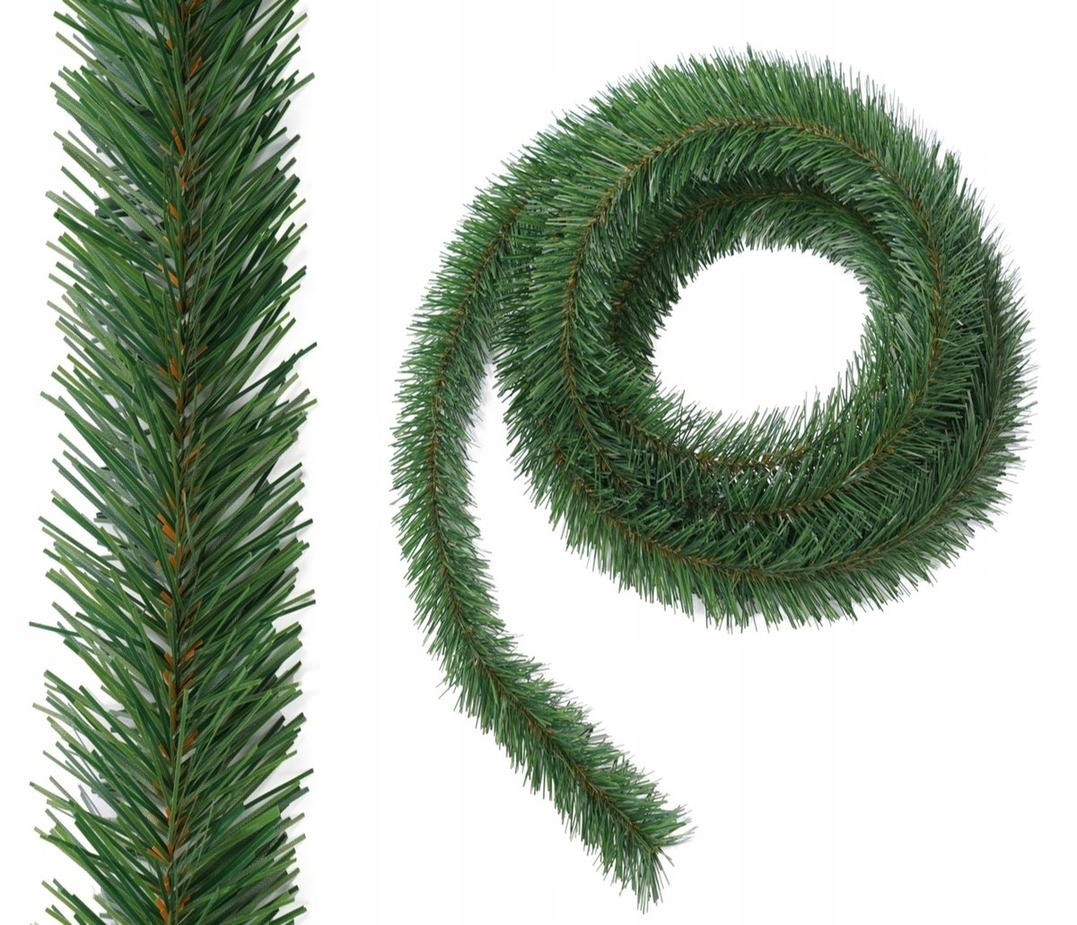 Girlanda Choinkowa Zielona Łańcuch Sztuczna 450 cm