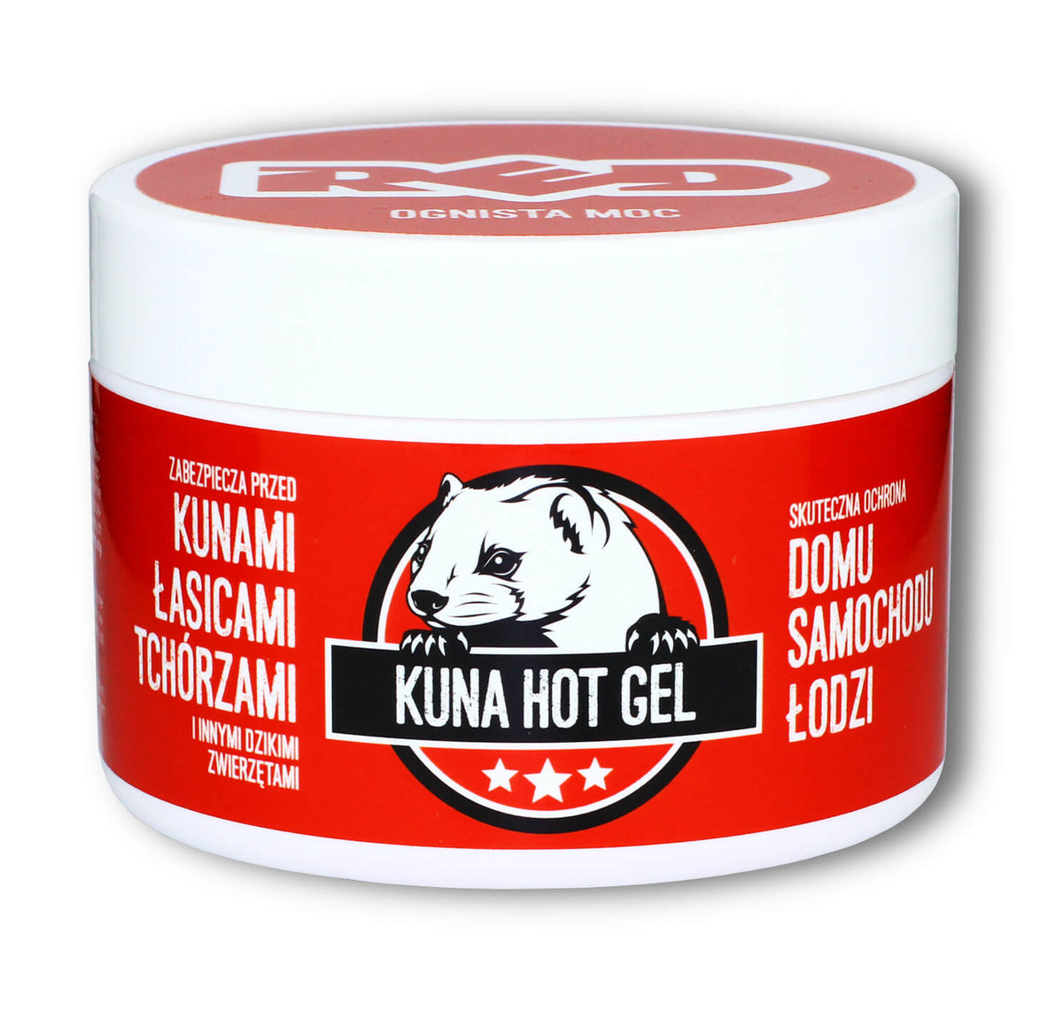 Żel zabezpieczający przed kunami, łasicami, gryzoniami KUNA HOT GEL RED 200 g