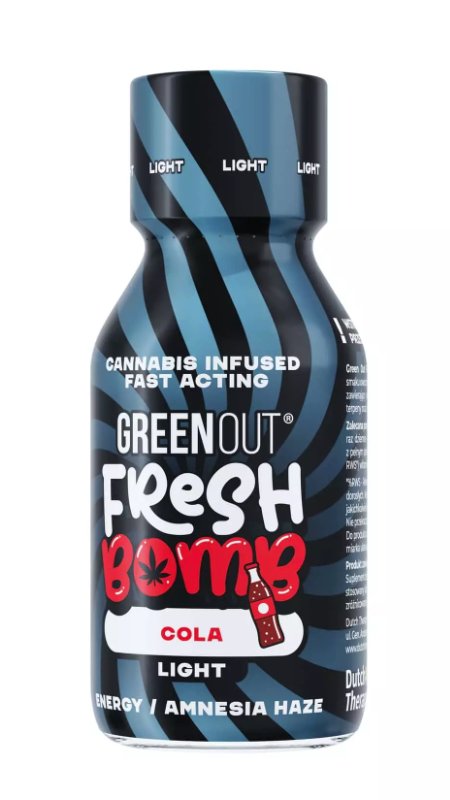 Dutch Therapy, GreenOut Fresh Bomb, Shake konopny Cola Light Green Out, 100 ml
