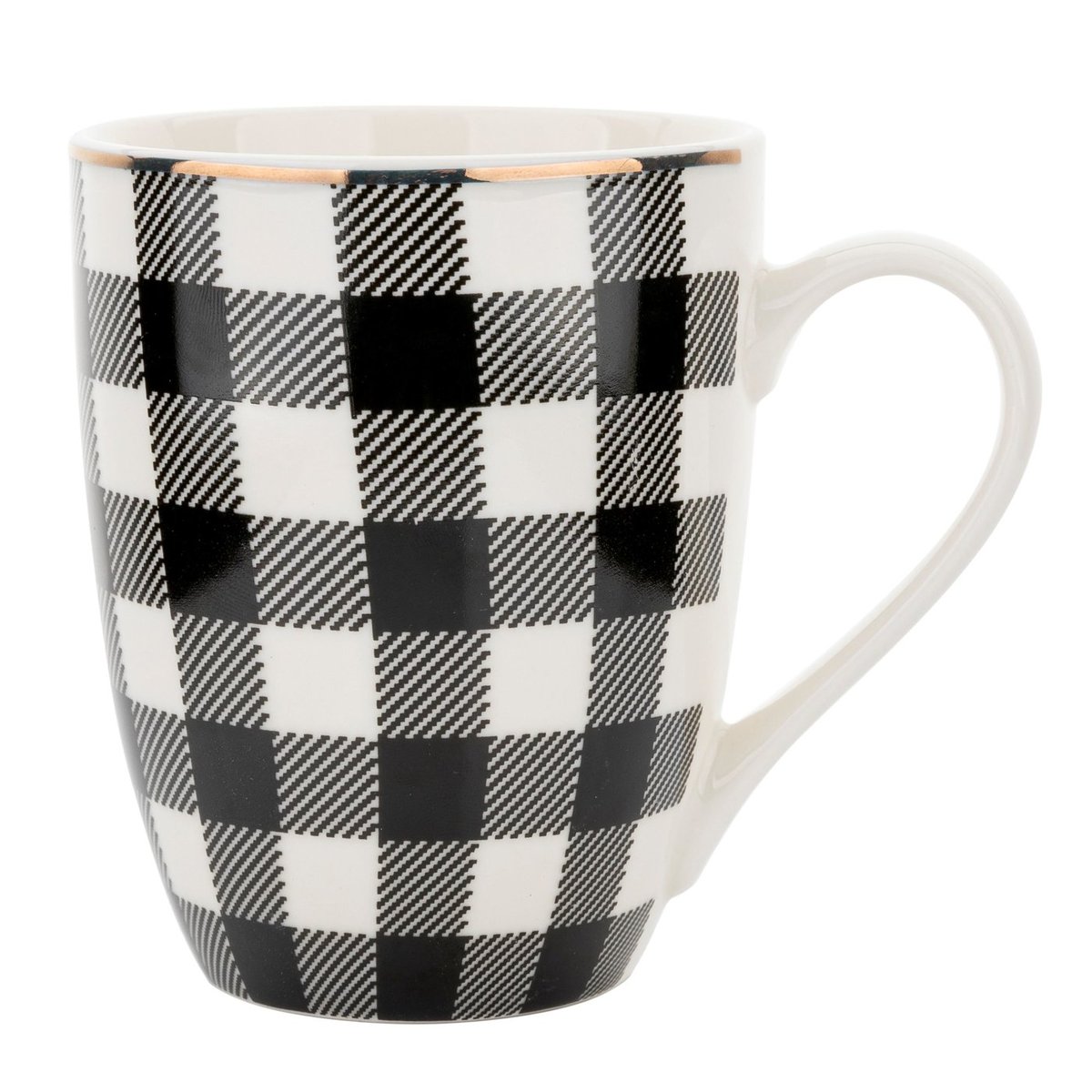 Florina Kubek ceramiczny winter glam grid, 340 ml