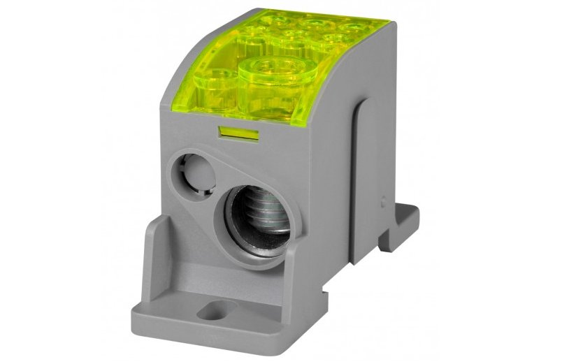 Blok Rozdzielczy Lkn 125A (1X35/1X16 - 6X16) - Żólty Al/Cu