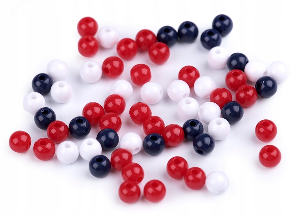 Koraliki Plastikowe Color Mix4 - 6Mm 30Szt