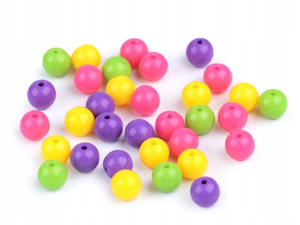 Koraliki Plastikowe Color Mix8 - 8Mm 20Szt