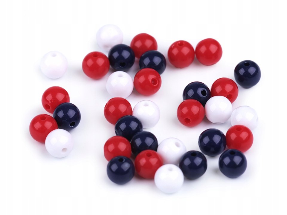 Koraliki Plastikowe Color Mix4 - 8Mm 20Szt