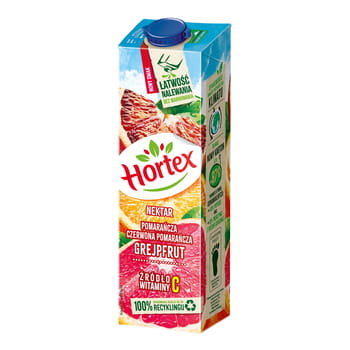 Hortex Pomarańcza - Czerwona Pomarańcza -Grejpfrut Rubinowy karton 1L