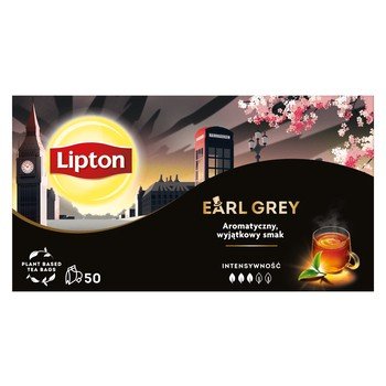 Lipton Earl Grey Classic Herbata czarna 75 g (50 torebek)