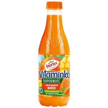 Hortex Vitaminka Odporność Jabłko, marchew, mango butelka Pet 1L