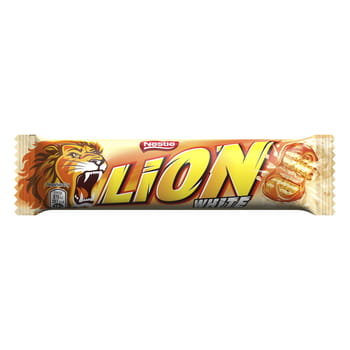 Lion Baton w białej polewie 42 g