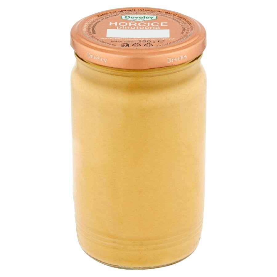 DEVELEY  Hořčice Plnotučná -  Musztarda Delikatesowa - 350G