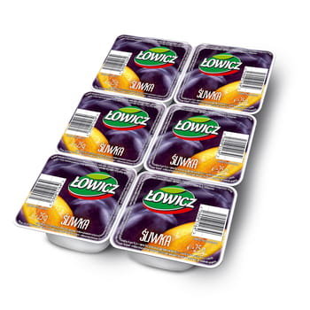 Łowicz Produkt owocowy do smarowania Śliwka 6x25 g
