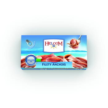 Helcom Anchois Filety w Oleju Słonecznikowym 45g - Helcom