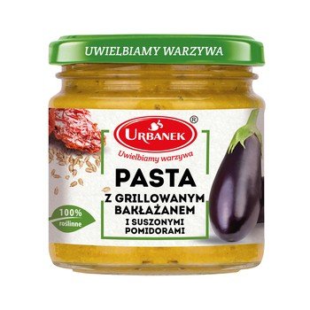 Pasta z grillowanym bakłażanem i suszonymi pomidorami 180g Urbanek