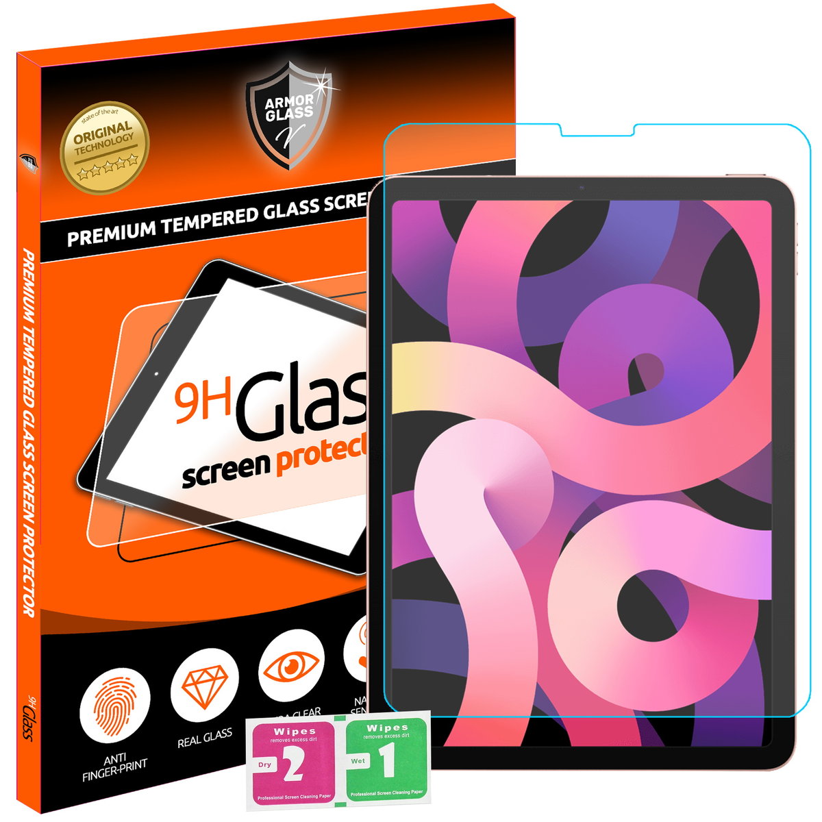 Szkło hartowane do Apple iPad 5 10.9'' Air 5 GEN.5, iPad 4 10.9 Air 4 11 Pro