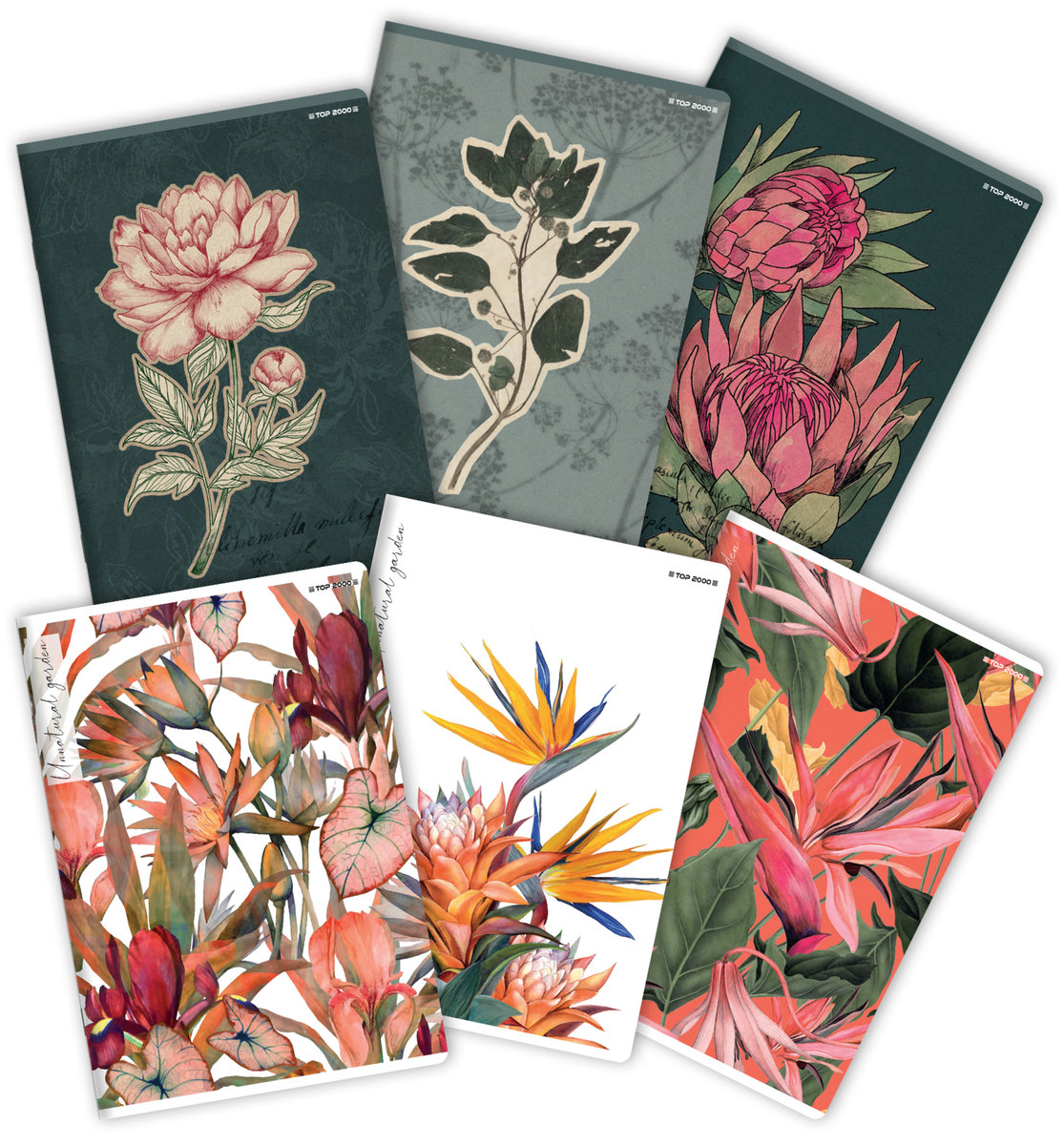 top zeszyt flowers a4 z marginesem