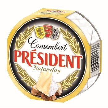 President Camembert naturalny z porostem białej pleśni
