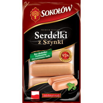 Serdelki z szynki 360 g Sokołów
