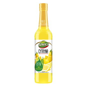 ŁOWICZ Suplement diety Syrop o smaku cytrynowym 400 ml