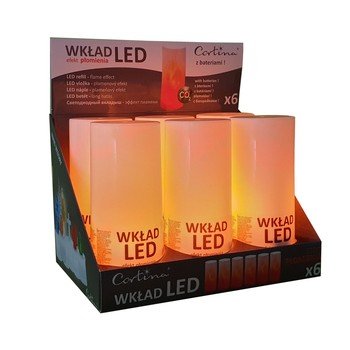 Wkład led żywy płomień - warm white 1/18/WZP-DIS