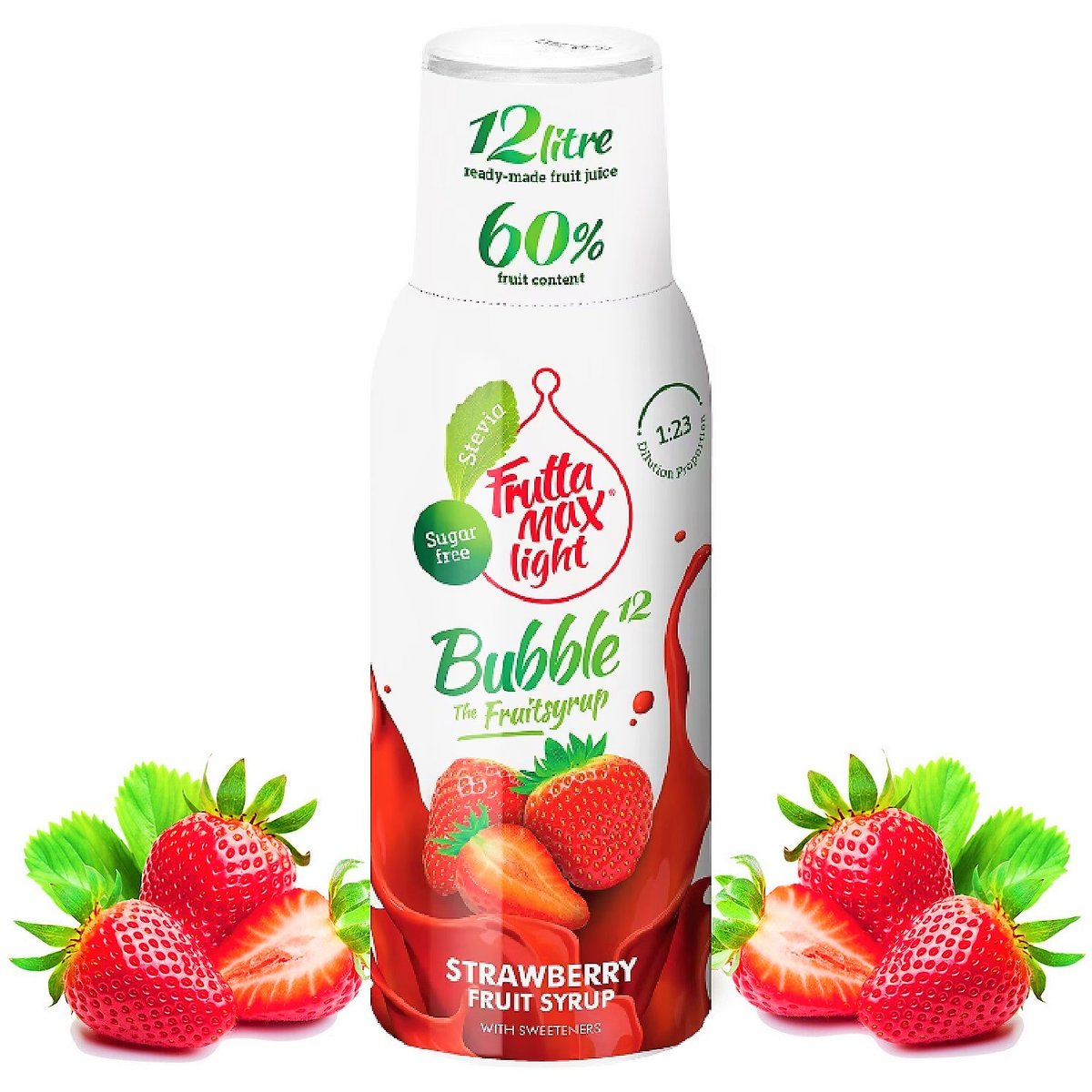 Syrop FruttaMax Truskawka Bez Cukru 500ml na 12l