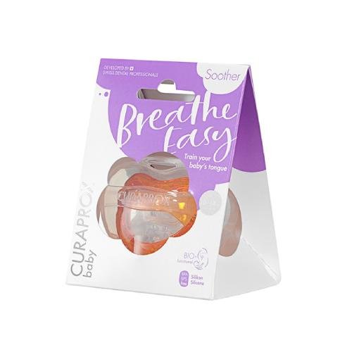 CURAPROX CURAPROX Baby Smoczek SOLO rozmiar 2 - POMARAŃCZOWY 10-14kg