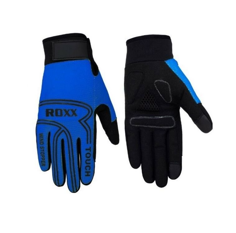 Rękawiczki rowerowe ROXX Windstopper Cycling Glove | NIEBIESKIE XXL