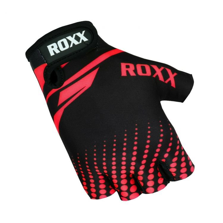 Rękawiczki rowerowe Roxx Cycling Gloves Gel Padded | CZARNO-CZERWONE XL