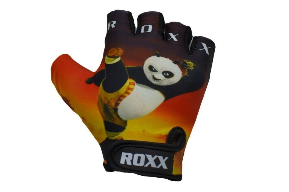 Dziecięce rękawiczki rowerowe Roxx Kids Cycling Gloves Gel Padded | Kung Fu Pand 4XS