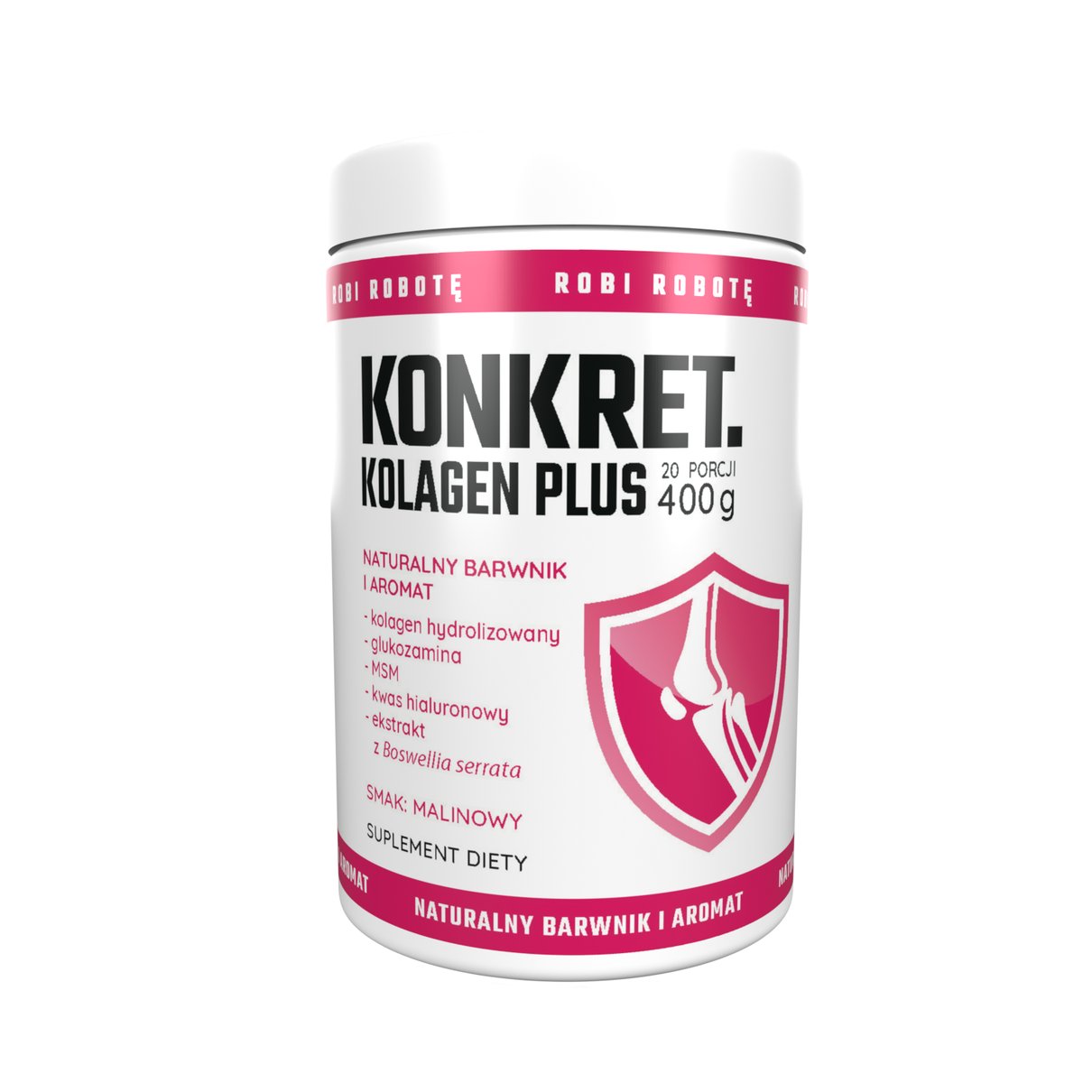 Suplement diety, Konkret Kolagen Plus 400G Msm Witamina C Siarczan Glukozaminy Kwas Hialuronowy