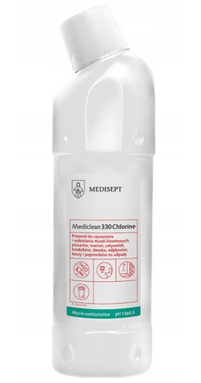 Mediclean Mediclean MC 330 Chlor Clean wybielający żel do czyszczenia i wybielania sanitariatów 750ML