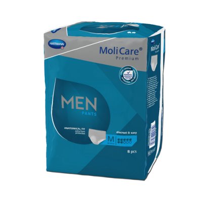 Hartmann Paul MoliCare Premium MEN PANTS 7 kropli M Majtki chłonne, 8 szt.
