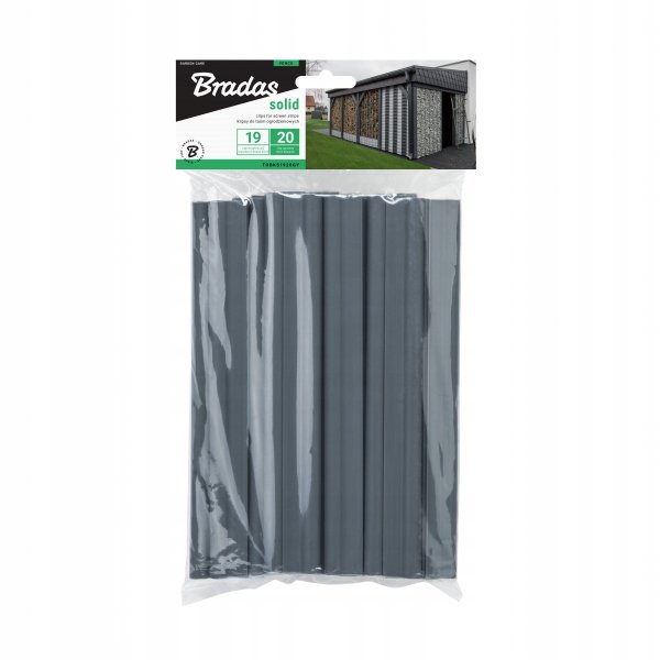 KLIPSY spinki do taśma ogrodzeniowa antracyt 20szt