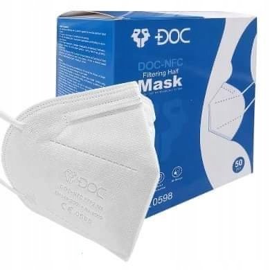 Doc, Maska 5- warstwowa FFP2, 50 szt.