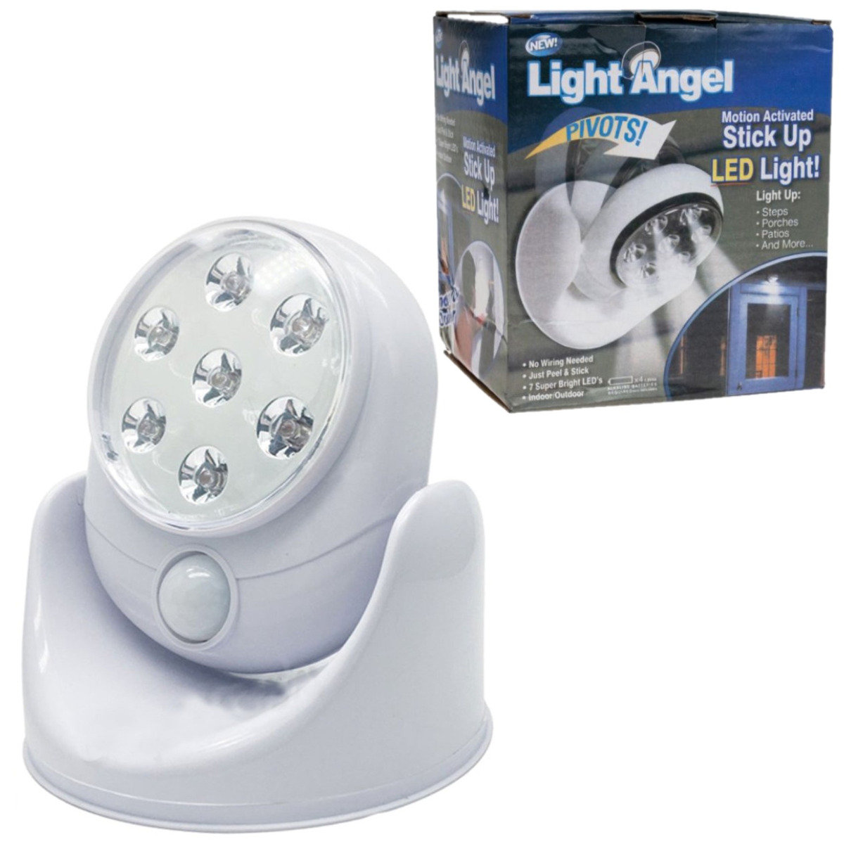 Halogen Lampka LED Czujnikiem Ruchu 7 LED Baterie