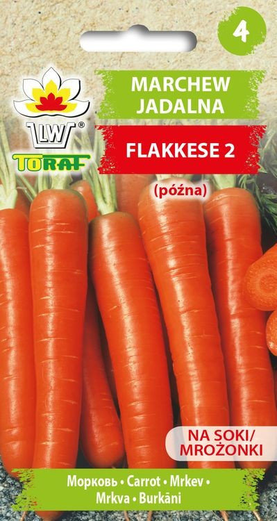 Toraf Marchew Flakkese 2 Flacoro nasiona warzyw 5g 00144