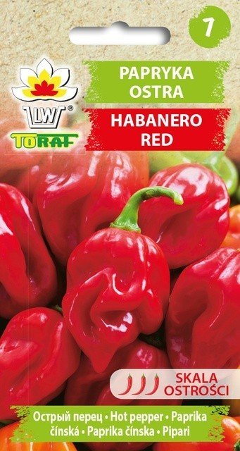 Papryka ostra HABANERO RED
Capsicum chinense