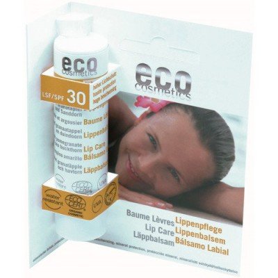 Eco Cosmetics Balsam do ust LSF/SPF 30 z owocem granatu i rokitnikiem GreenLine-1141-uniw