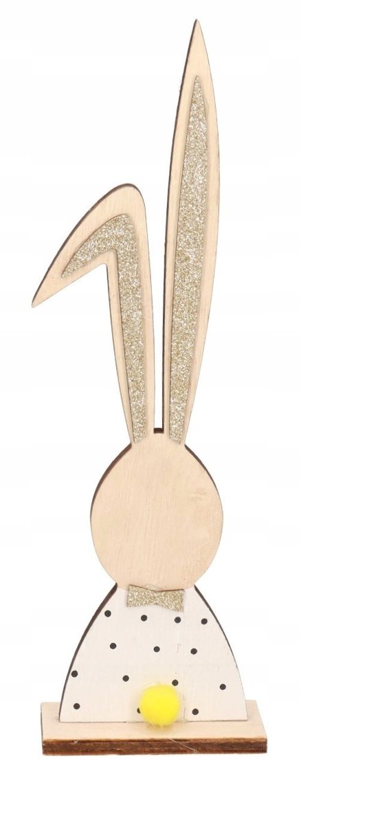 Zając Zajączek Wielkanocny Drewniany Figurka 26cm