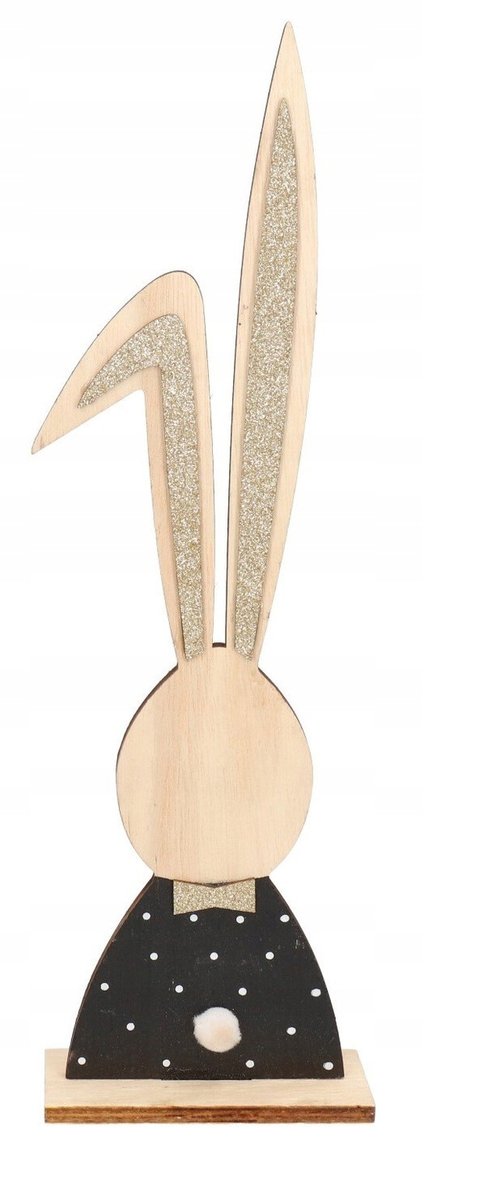 Zając Zajączek Wielkanocny Drewniany Figurka 35cm