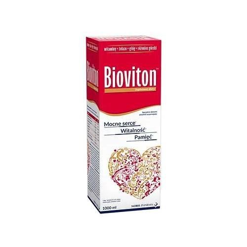 NORIS PHARMA Bioviton płyn 1000 ml + przyłbica ochronna na twarz GRATIS!