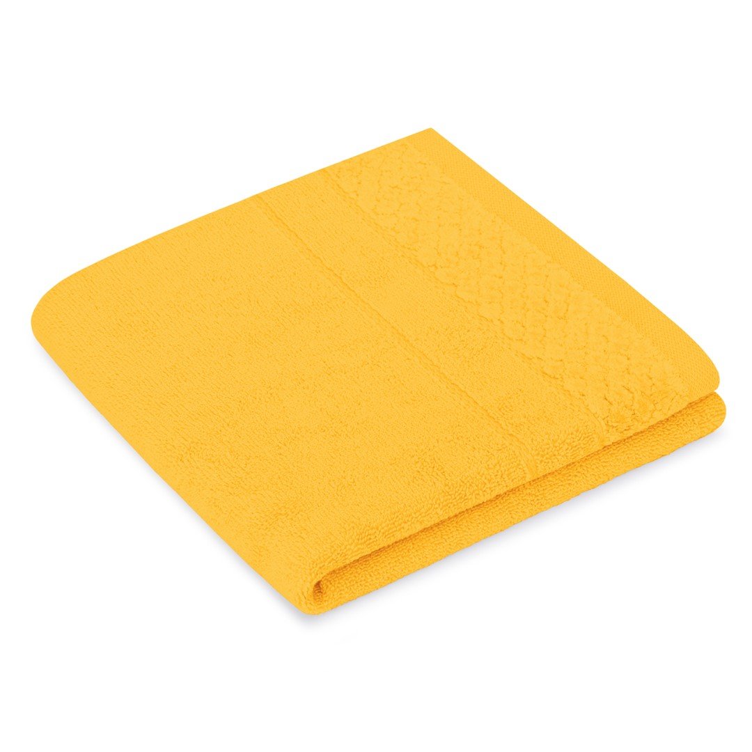 AmeliaHome, Ręcznik Rubrum, żółty, 50x90 cm