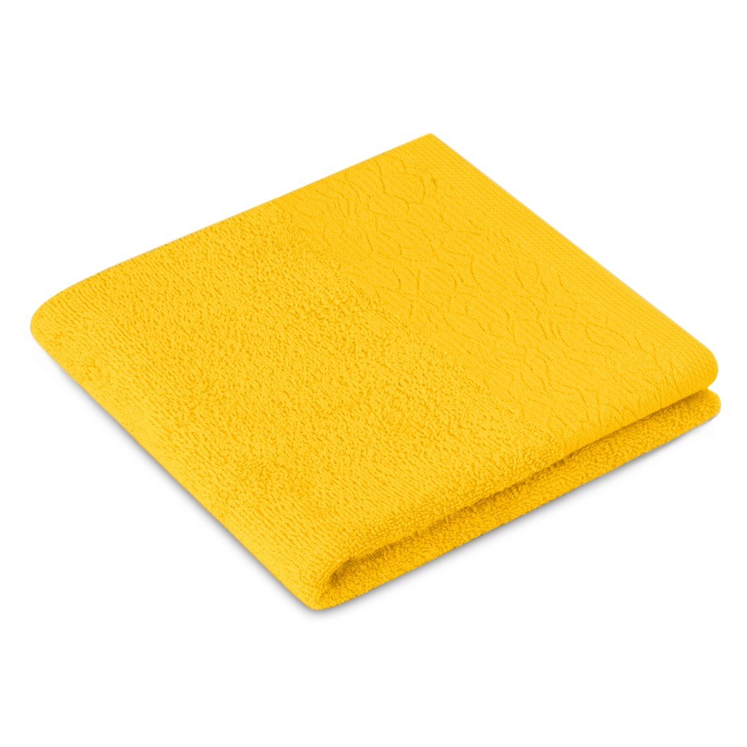 AmeliaHome, Ręcznik Flos, żółty, 50x90 cm