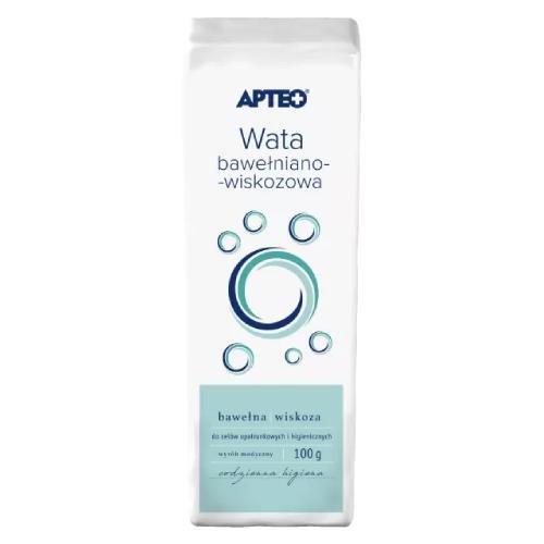 Apteo Apteo Care Wata opatrunkowa bawełniano-wiskozowa 100 g 9084919