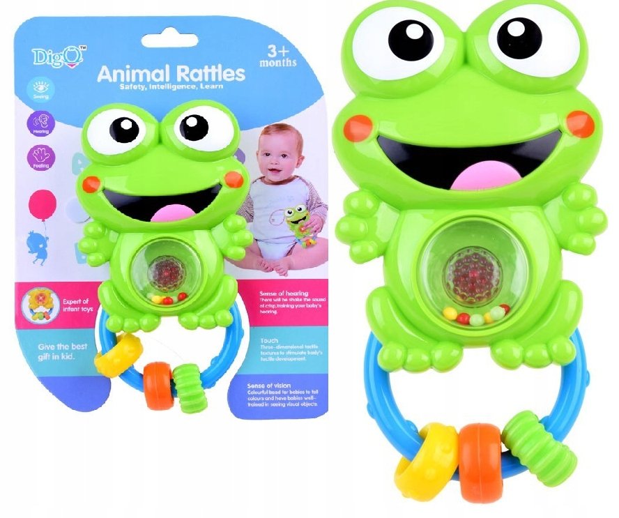 LT407 GRZECHOTKA INTERAKTYWNA ŻABKA GRYZAK ŻABA