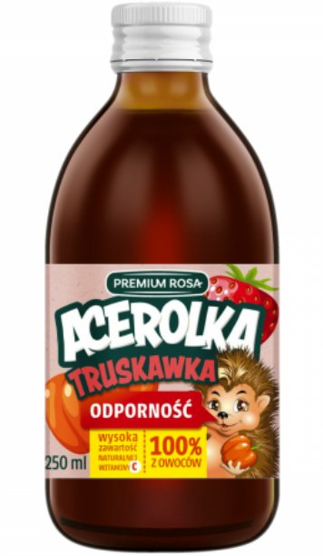 Acerolka Truskawka 100%sok z aceroli,truskawek i banana250ml